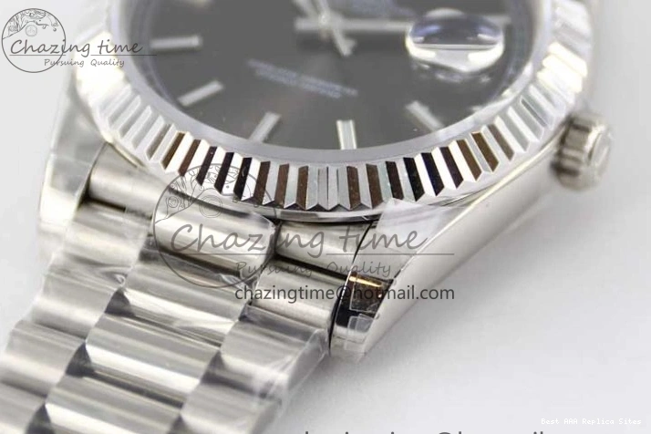 AAA Replica Watches Practical Best on 904L SS A Day TWF Bracelet Date 40mm SS Steel Grey 2358 Dial 1:1 Edition 0102